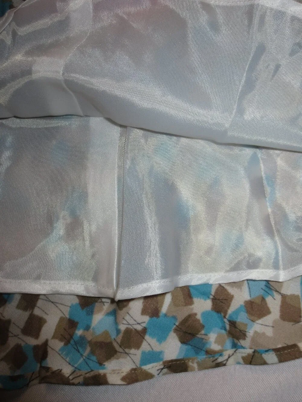 NWT ALLISON TAYLOR womens SKIRT teal BROWN a-line TWIRL career TURQUOISE SIZE 10
